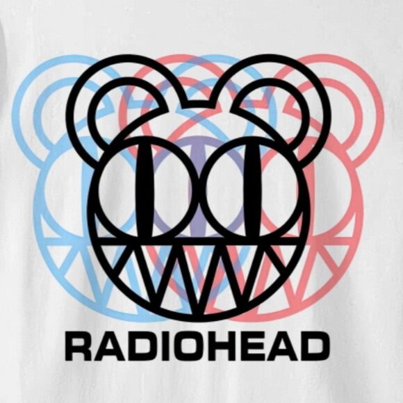 Radiohead Dizzy Glitch Logo Rock Band Album Music Retro Fan Graphic T-Shirt 05 - Picture 2 of 5